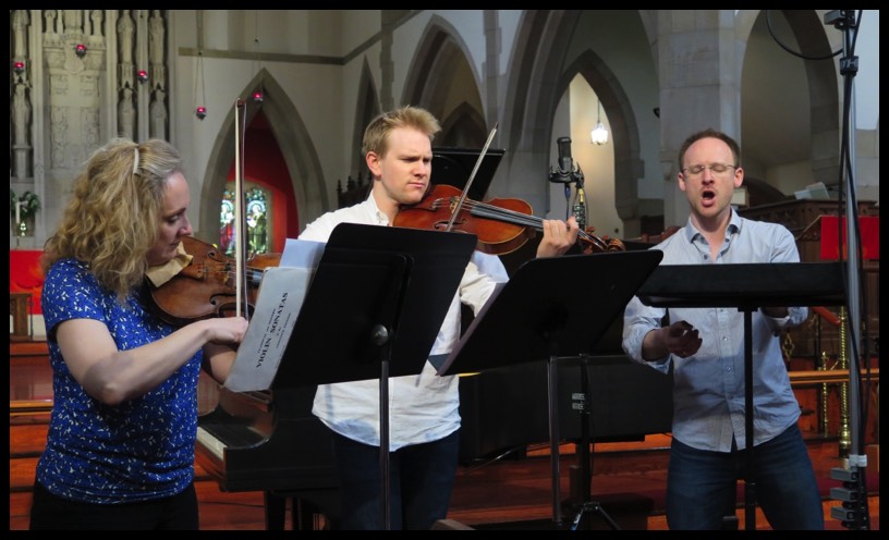 Recording session for O GLADSOME LIGHT, 2016