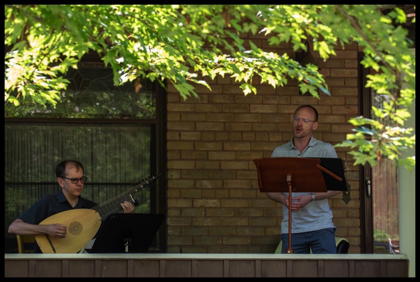 Lucas Harris and Lawrence Wiliford performing in Toronto during COVID-19 pandemic, 2020